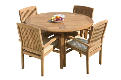 52 Round Table and with 4 Wave Chairs