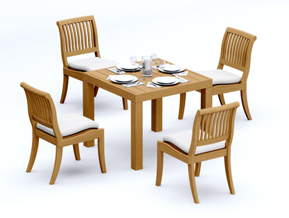 36" Square Table with Arbor Armless Chairs