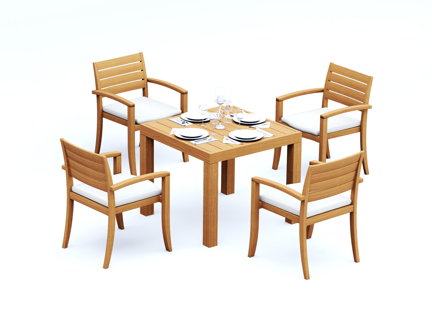 36" Square Table with Travota Chairs