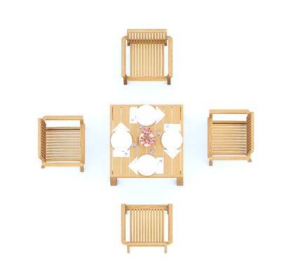 36" Square Table with Lua Chairs