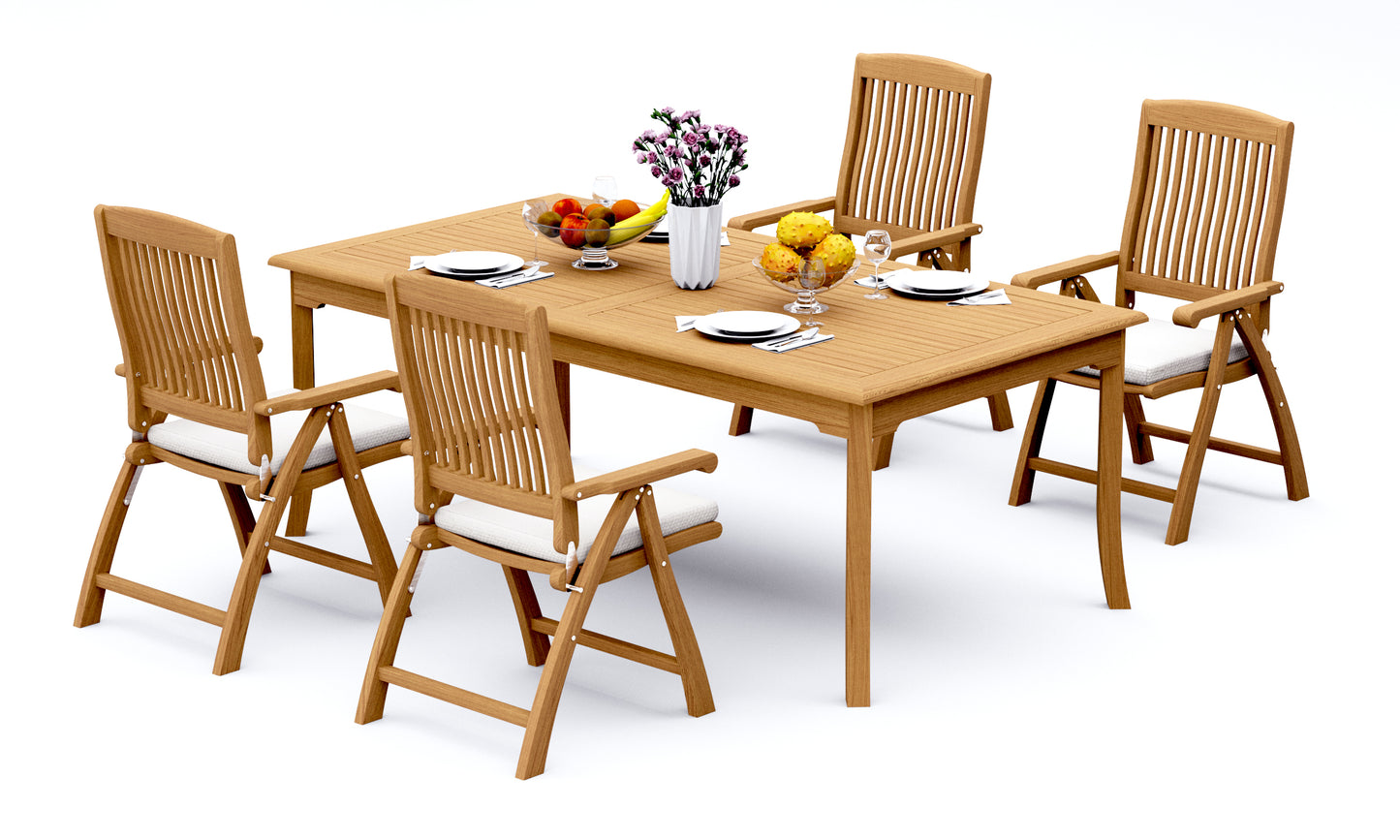 83" Rectangle Table with Marley Chairs