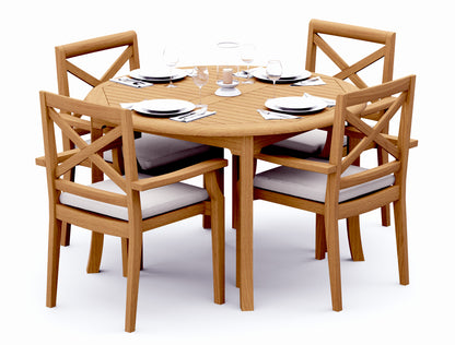 48 Fixed Round Table and with 4 Granada Chairs