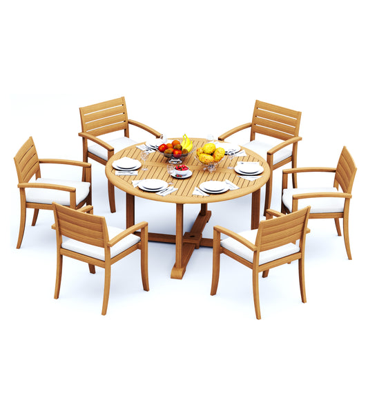 60" Round Table with 6 Travota Chairs