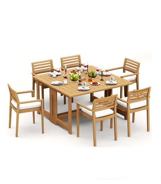 60" Square Butterfly Table with Montana Chairs