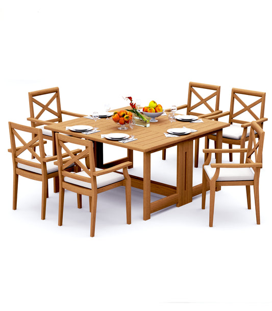 60" Square Butterfly Table with Granada Chairs