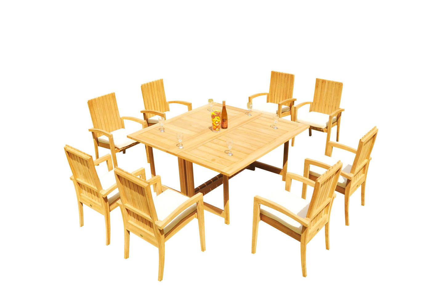 60" Square Butterfly Table with Goa Chairs