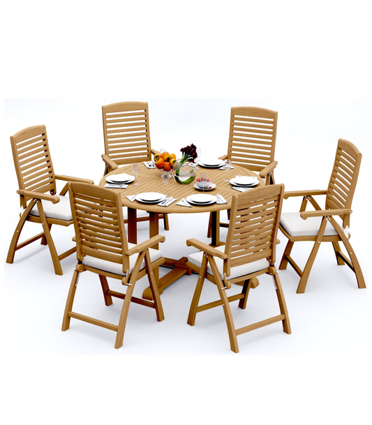 60" Round Table with 6 Ashley Chairs