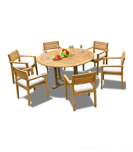 60" Round Table with 6 Montana Chairs