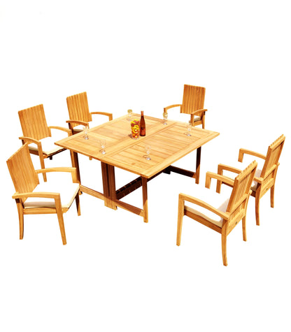 60" Square Butterfly Table with Goa Chairs