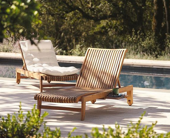 Teak Giva Chaise Lounger