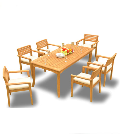 71" Rectangle Table with 6 Montana Chairs