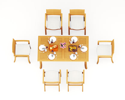 71" Rectangle Table with 6 Travota Chairs