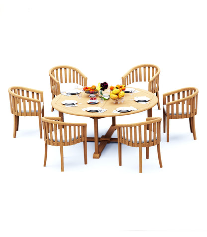 72" Round Table and Montana Chairs