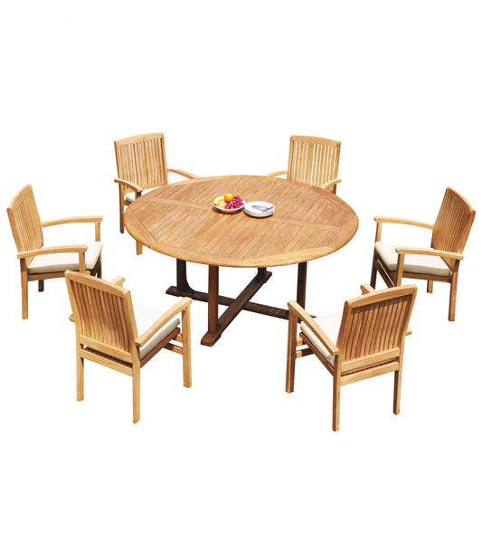 72" Round Table and Wave Chairs