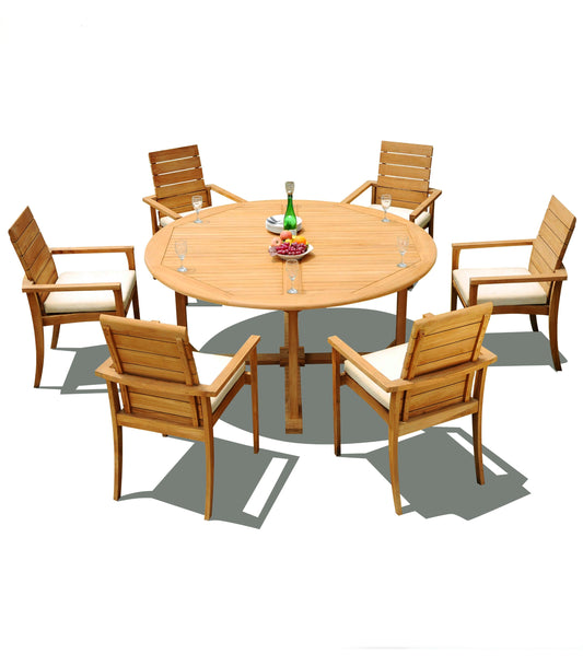 72" Round Table and Algrave Stacking Chairs