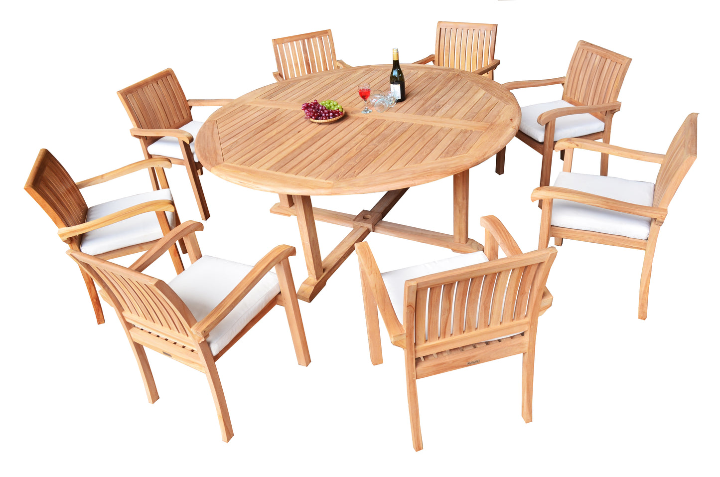 72" Round Table and Napa Chairs