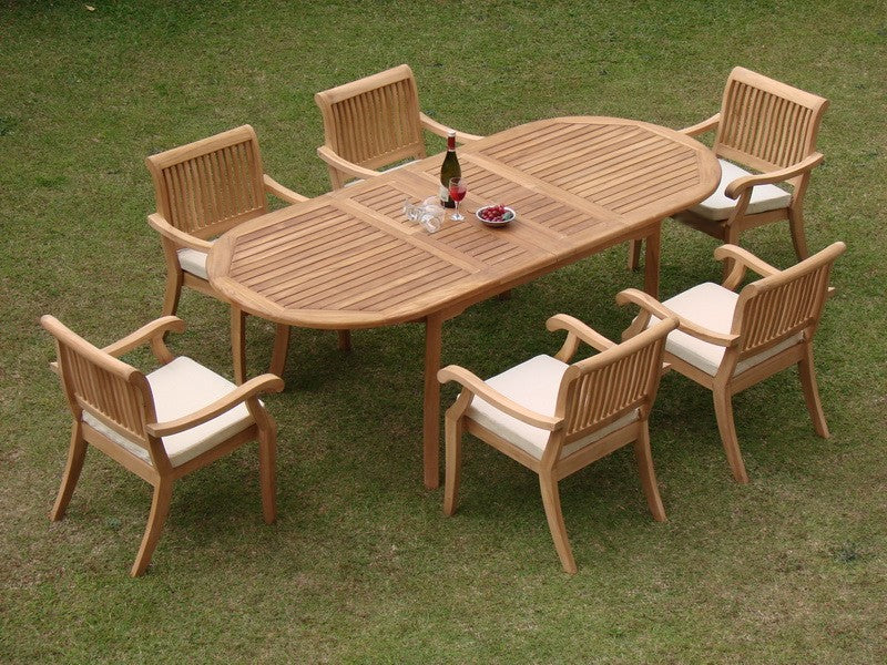 94" Oval Table with Arbor Arm Chairs