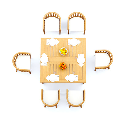 60" Square Butterfly Table with Lenong Chairs