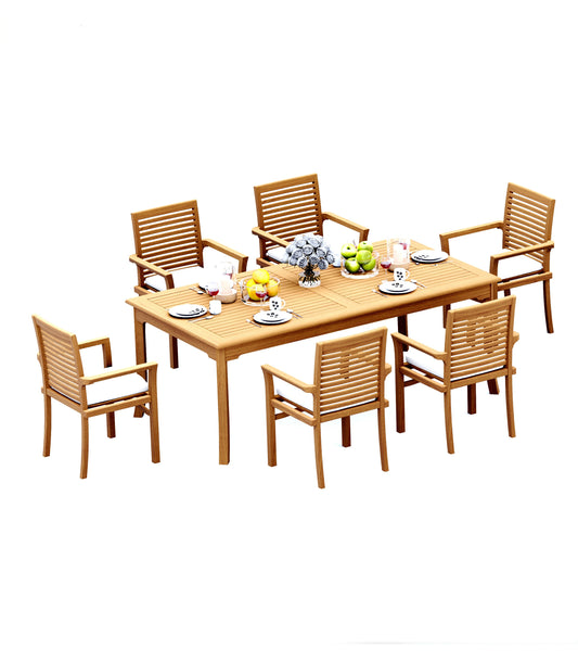 83" Rectangle Table with Mas Chairs