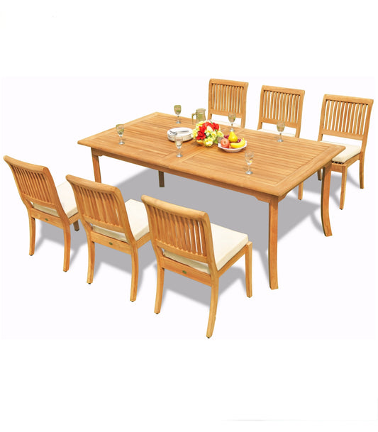 83" Rectangle Table with Arbor Armless Chairs