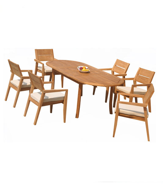 94" Oval Table with Vellore Chairs