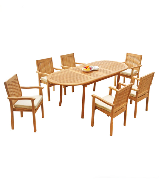 94" Oval Table with Leveb Chairs