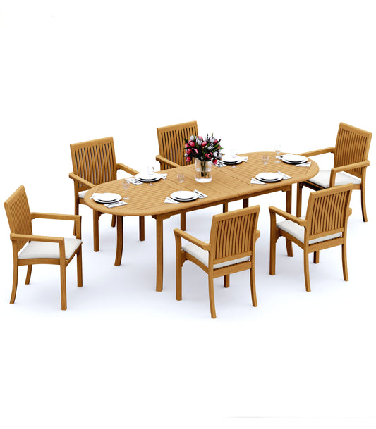 94" Oval Table with Lua Chairs