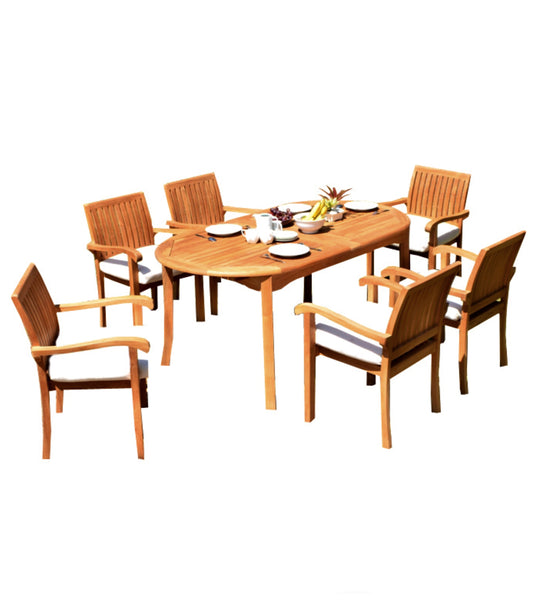 94" Oval Table with Napa Chairs