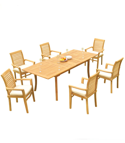 94" Rectangle Table with Mas Chairs