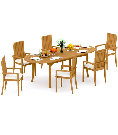 94" Oval Table with Goa Chairs