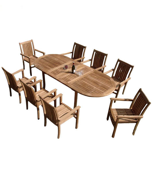 94" Oval Table with Cahyo Chairs