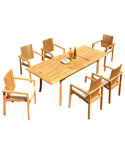 94" Rectangle Table with Clipper Chairs