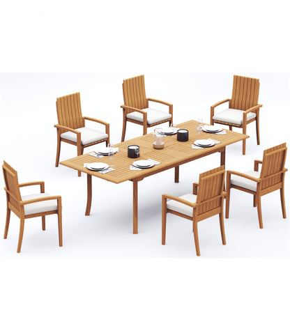 94" Rectangle Table with Goa Chairs