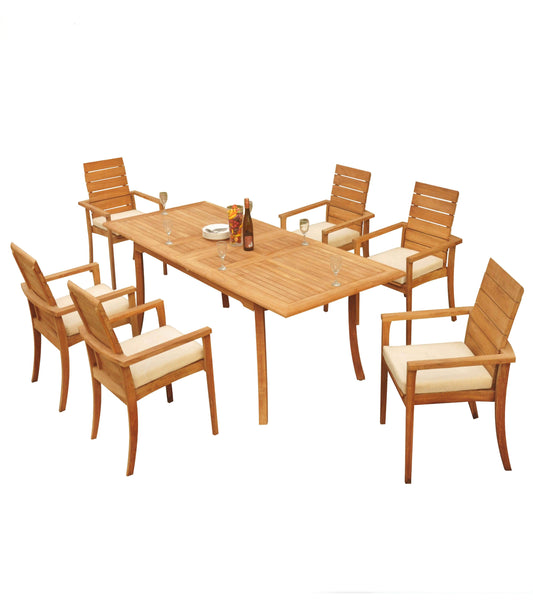 94" Rectangle Table with Algrave Stacking Chairs