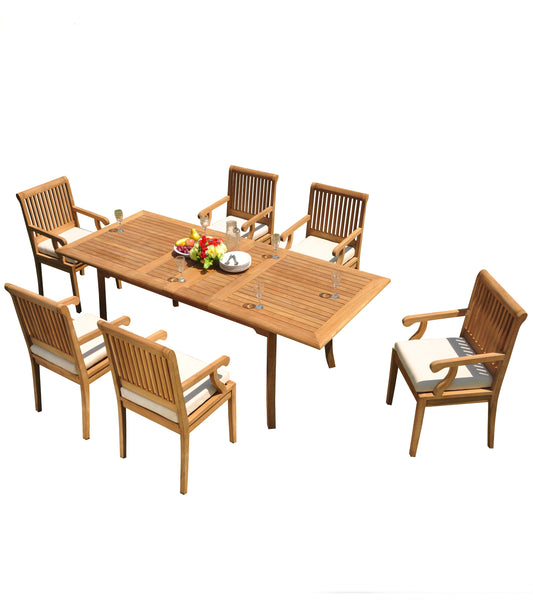 94" Rectangle Table with Sack Chairs