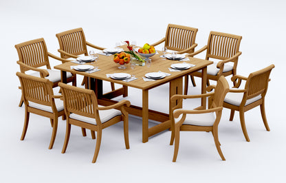 60" Square Butterfly Table with Arbor Arm chairs