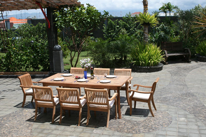 83" Rectangle Table with Arbor Arm Chairs