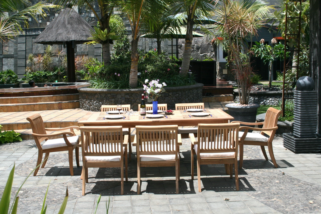 83" Rectangle Table with Arbor Arm Chairs