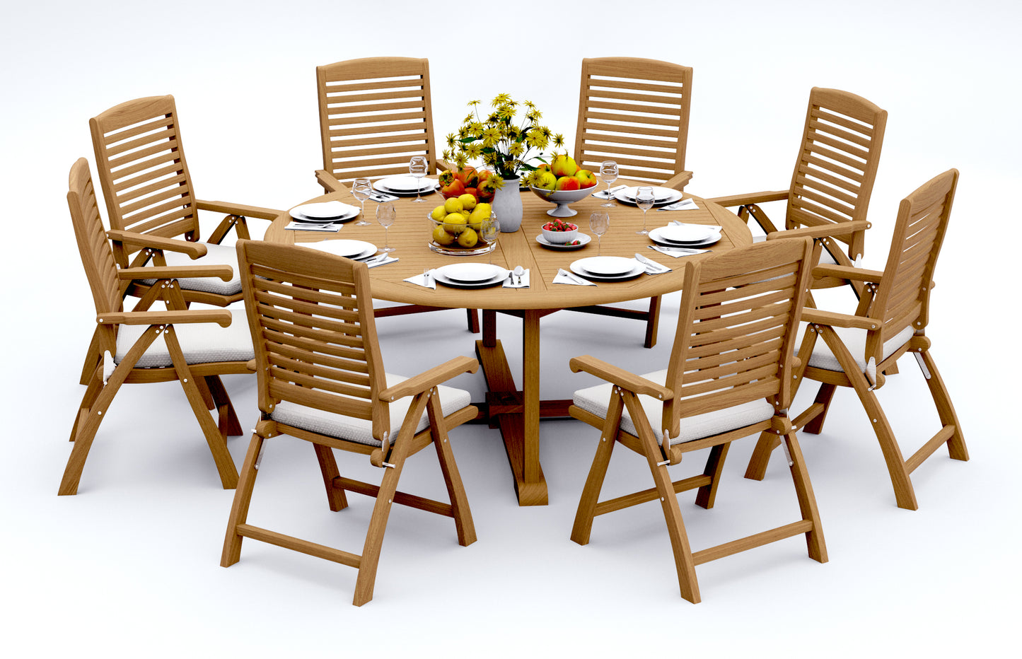 72" Round Table and Ashley Chairs