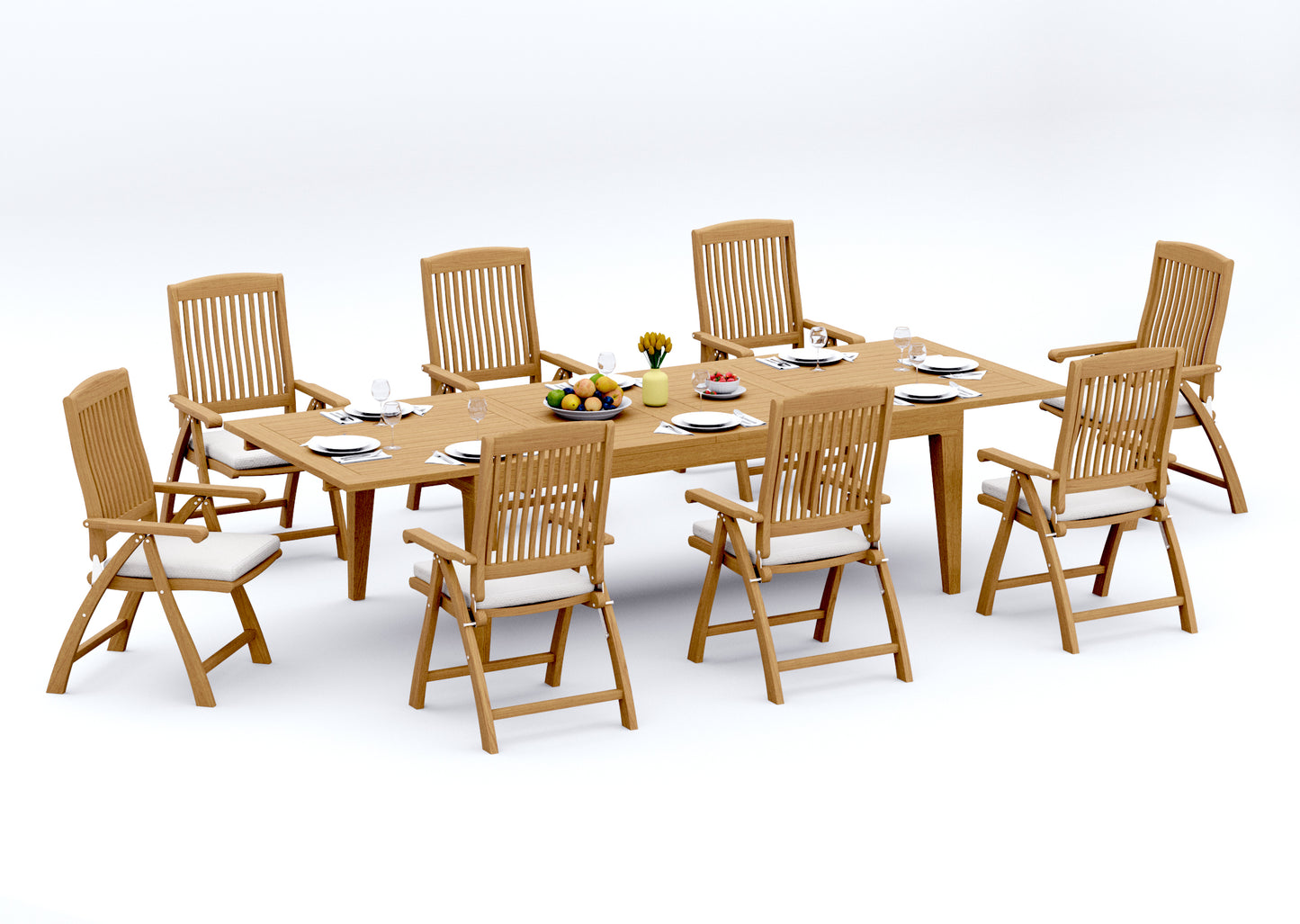 122" Caranas Dining Table with Marley Chairs