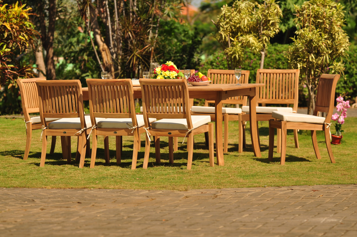 94" Rectangle Table with Arbor Armless Chairs