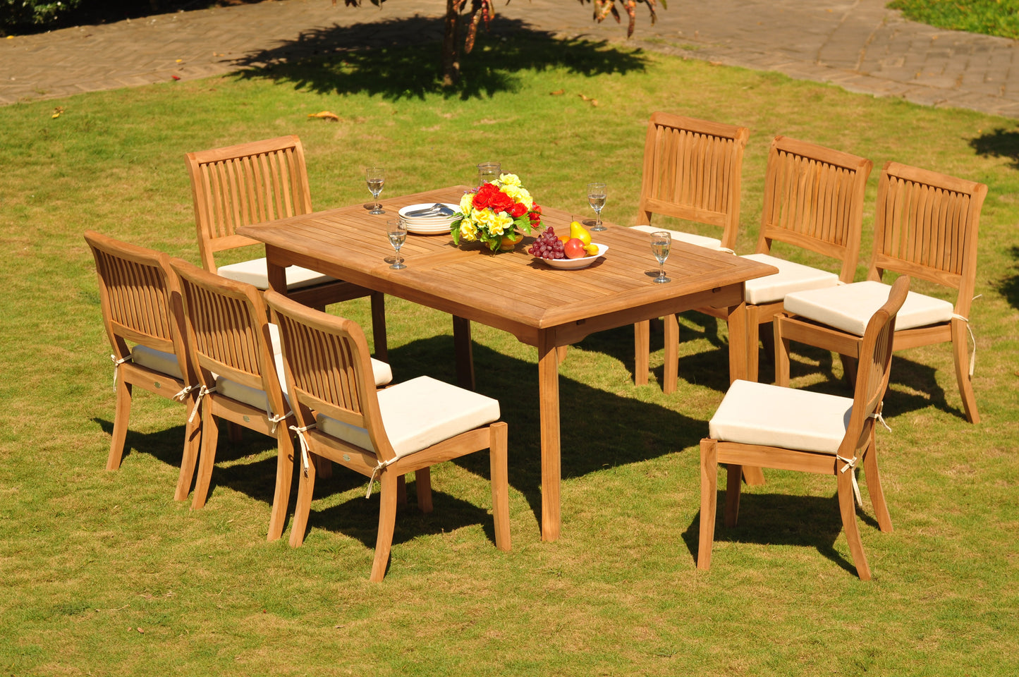 94" Rectangle Table with Arbor Armless Chairs