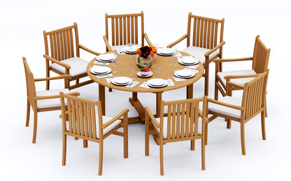 72" Round Table and Cahyo Chairs