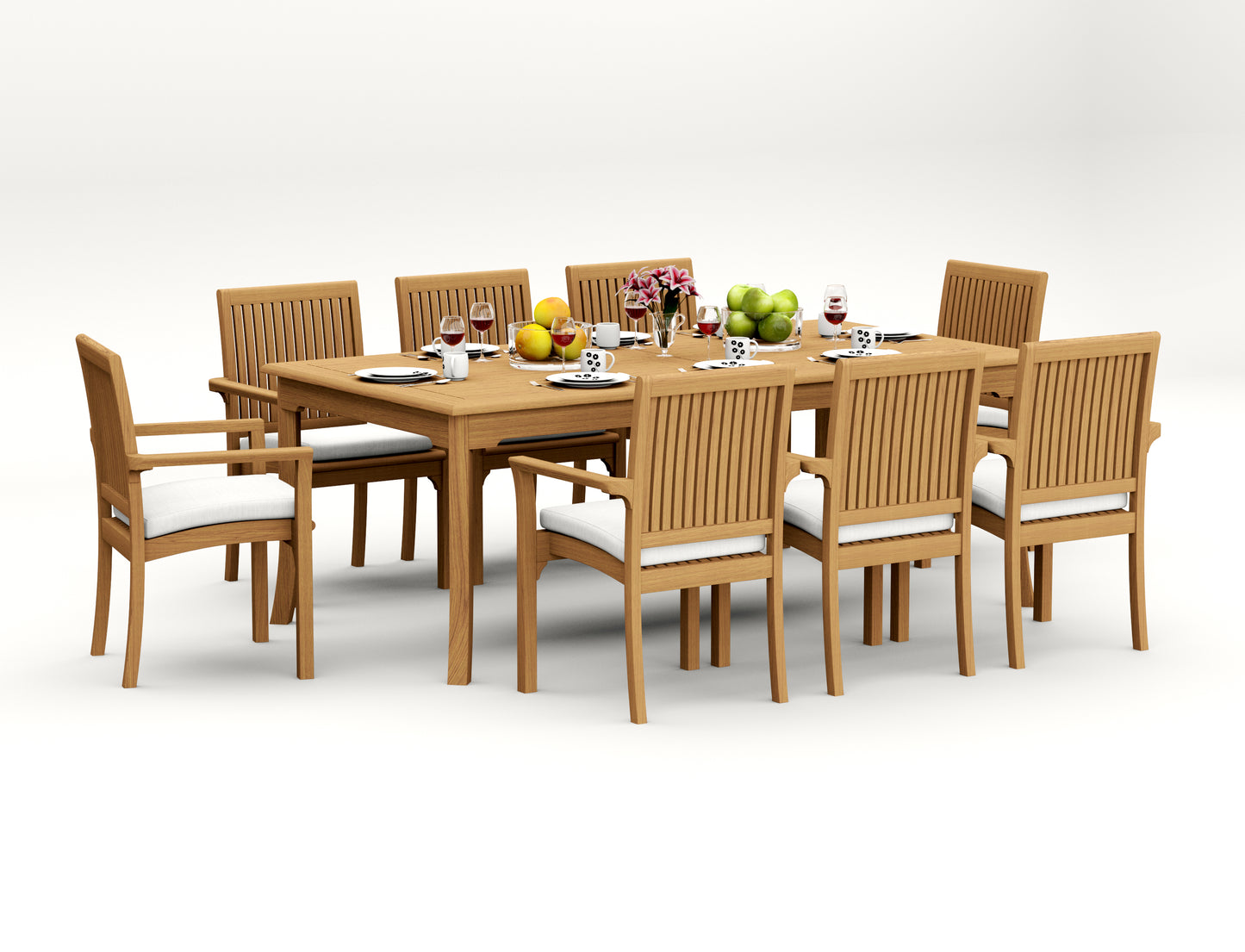 83" Rectangle Table with Lua Chairs