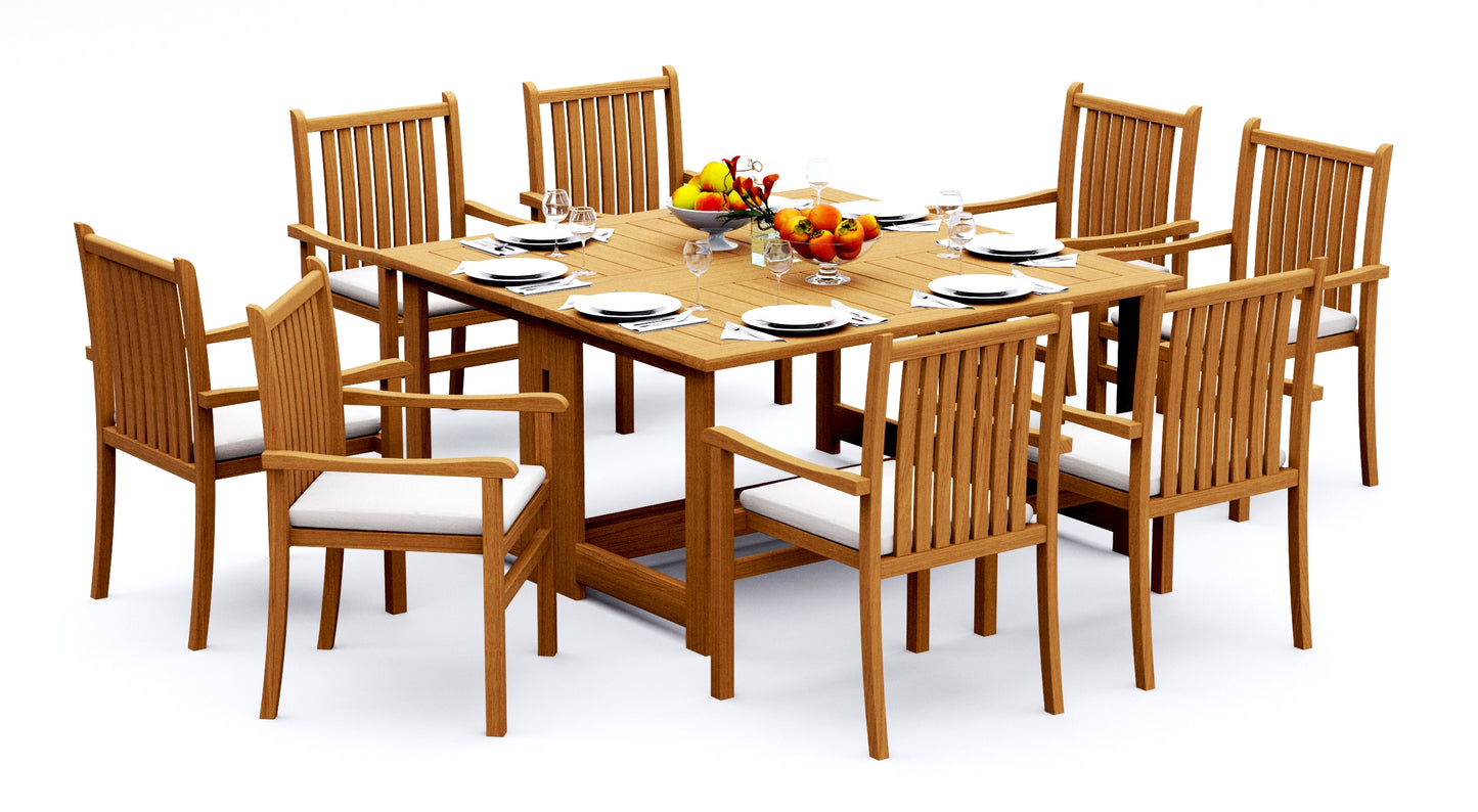 60" Square Butterfly Table with Cahyo Chairs