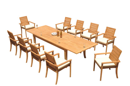 122" Atnas Dining Table with Algrave Stacking Chairs