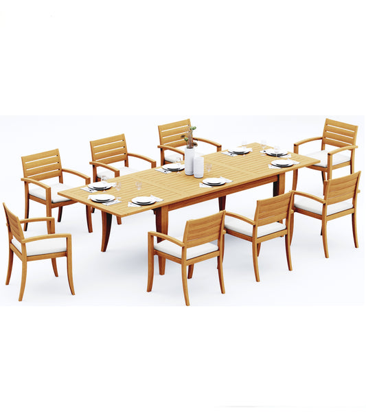 122" Atnas Dining Table with Travota Chairs