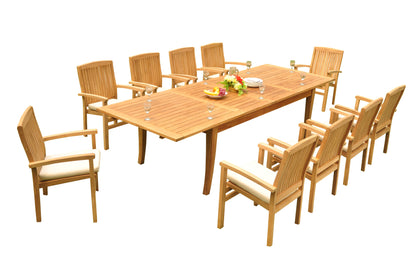 122" Atnas Dining Table with Wave Chairs