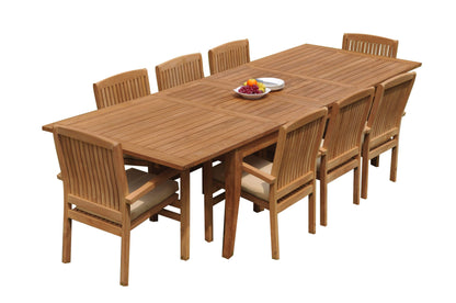 122" Atnas Dining Table with Wave Chairs