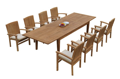 122" Atnas Dining Table with Wave Chairs